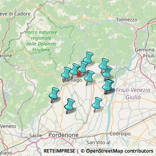 Mappa Via Pradis, 33092 Fanna PN, Italia (11.08933)