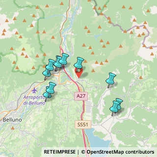 Mappa Via Soccher, 32014 Ponte nelle Alpi BL, Italia (3.40636)