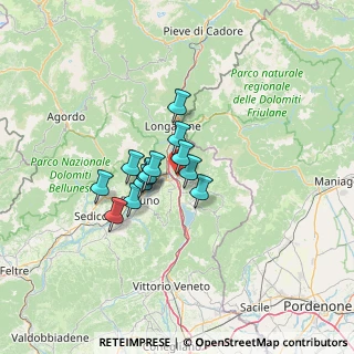 Mappa Via Giuseppe Garibaldi, 32014 Ponte nelle Alpi BL, Italia (8.31846)