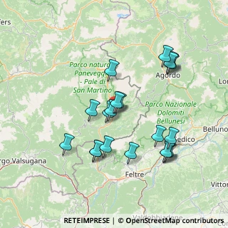 Mappa Località Primiero, 38054 Primiero San Martino di Castrozza TN, Italia (14.084)
