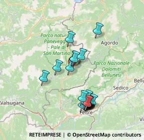 Mappa Località Primiero, 38054 Primiero San Martino di Castrozza TN, Italia (13.607)