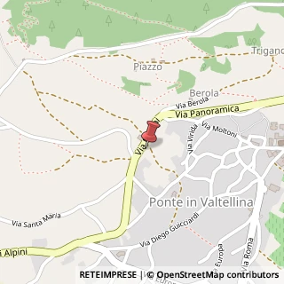 Mappa Via Panoramica, 10, 23026 Ponte in Valtellina, Sondrio (Lombardia)