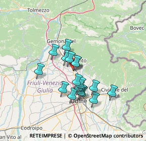 Mappa Via A. di Montegnacco, 33010 Cassacco UD, Italia (10.13118)