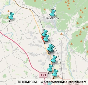 Mappa Via A. di Montegnacco, 33010 Cassacco UD, Italia (3.95)