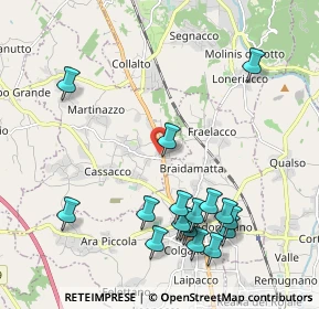 Mappa Via A. di Montegnacco, 33010 Cassacco UD, Italia (2.26471)