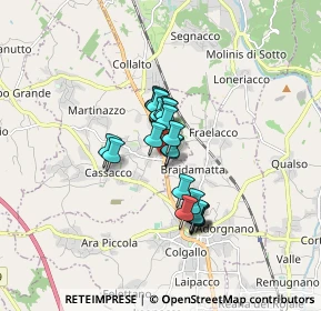 Mappa Via A. di Montegnacco, 33010 Cassacco UD, Italia (1.0665)