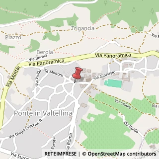 Mappa Via Borgo Francone, 1, 23026 Ponte in Valtellina, Sondrio (Lombardia)