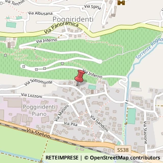 Mappa Via Sottomonte, 13, 23020 Poggiridenti, Sondrio (Lombardia)