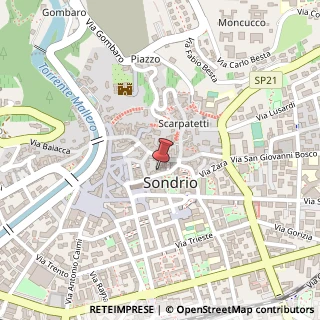 Mappa Via Maurizio Quadrio, 15, 23100 Sondrio, Sondrio (Lombardia)