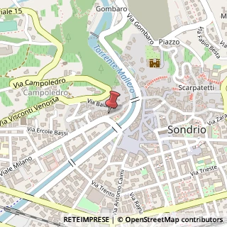 Mappa Via Romegialli, 46, 23100 Sondrio, Sondrio (Lombardia)
