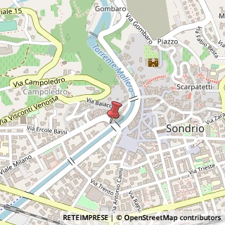 Mappa Lungomallero Armando Diaz, 25, 23100 Sondrio, Sondrio (Lombardia)
