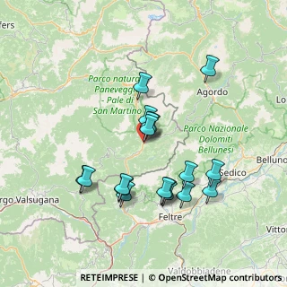Mappa Viale Guglielmo Marconi, 38054 Primiero San Martino di Castrozza TN, Italia (13.19333)