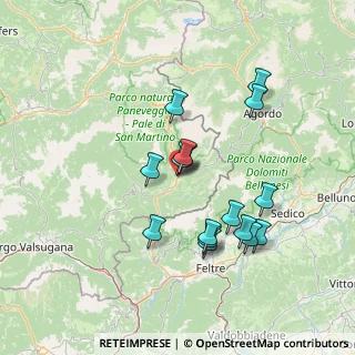 Mappa Viale Guglielmo Marconi, 38054 Primiero San Martino di Castrozza TN, Italia (13.035)