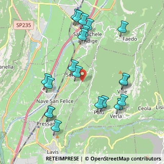 Mappa Localita' Maso Nero, 38015 Lavis TN, Italia (2.215)