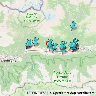 Mappa Via Dusone, 23010 Berbenno di Valtellina SO, Italia (6.53611)