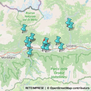 Mappa Via Dusone, 23010 Berbenno di Valtellina SO, Italia (6.13923)