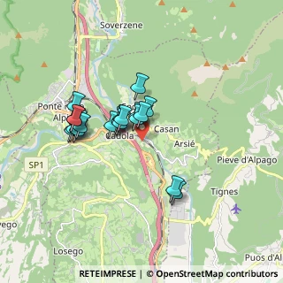 Mappa Via casan, 32014 Ponte nelle Alpi BL, Italia (1.3975)