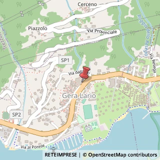 Mappa Piazza Bruno Barilani, 11, 22010 Gera Lario, Como (Lombardia)