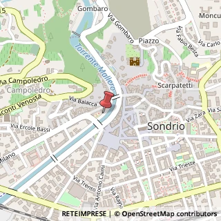 Mappa Via Lungo Mallero Diaz, 18, 23100 Sondrio, Sondrio (Lombardia)