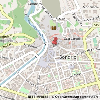 Mappa Piazzetta Gualzetti, 4, 23100 Sondrio, Sondrio (Lombardia)