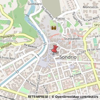 Mappa Galleria Campello, 15, 23100 Sondrio, Sondrio (Lombardia)