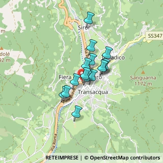 Mappa San Martino di Castrozza TN IT, 38054 Fiera di Primiero TN, Italia (0.55067)