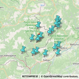 Mappa Via Guadagnini, 38054 Fiera di Primiero TN, Italia (13.02444)