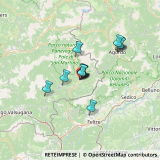 Mappa Via Fiume, 38054 Fiera di Primiero TN, Italia (9.94846)