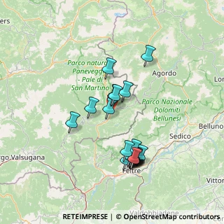 Mappa Via Guadagnini, 38054 Fiera di Primiero TN, Italia (13.5505)