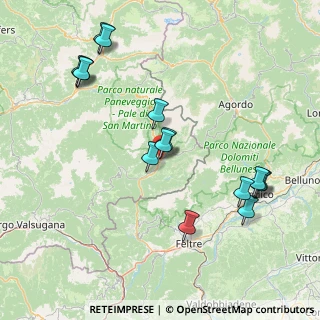Mappa Via Terrabugio, 38054 Fiera di Primiero TN, Italia (17.08333)