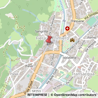 Mappa Via giuseppe terrabugio 18, 38054 Fiera di Primiero, Trento (Trentino-Alto Adige)