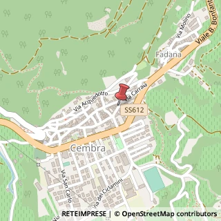 Mappa Via filzi 37, 38042 Cembra Lisignago, Trento (Trentino-Alto Adige)