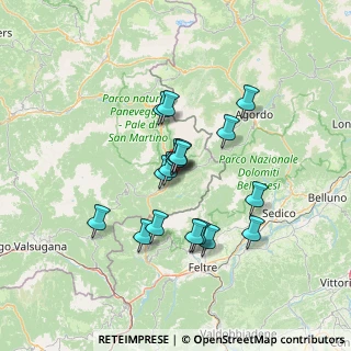 Mappa Via Sanguarna, 38054 Transacqua TN, Italia (10.68667)