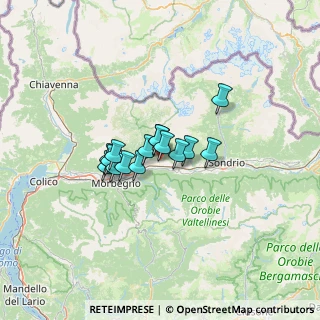 Mappa Via Pier Luigi Nervi, 23010 Buglio in Monte SO, Italia (7.888)