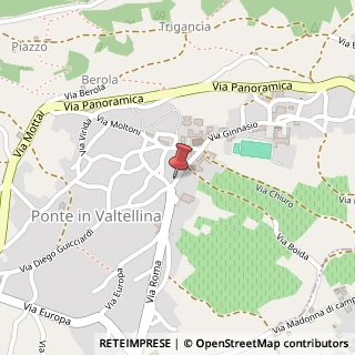 Mappa Via Senatore Enrico Guicciardi, 14, 23026 Ponte in Valtellina, Sondrio (Lombardia)