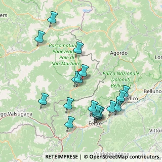Mappa Viale Italia, 38054 Primiero San Martino di Castrozza TN, Italia (16.13278)