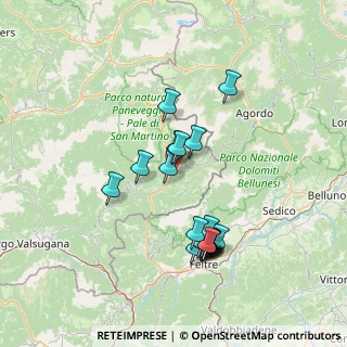 Mappa Viale Italia, 38054 Primiero San Martino di Castrozza TN, Italia (13.501)