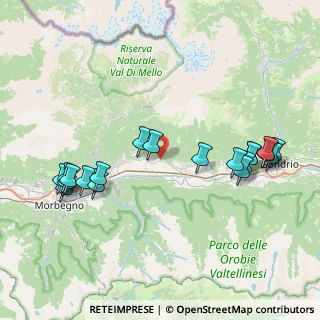 Mappa Via Gatti, 23010 Berbenno di Valtellina SO, Italia (8.8715)