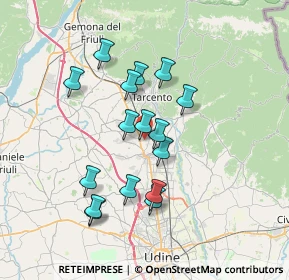 Mappa Via della Ferrovia, 33019 Tricesimo UD, Italia (6.1925)