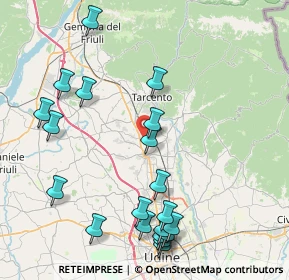 Mappa Via della Ferrovia, 33019 Tricesimo UD, Italia (9.526)
