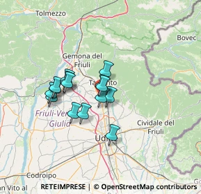 Mappa Via della Ferrovia, 33019 Tricesimo UD, Italia (9.72467)
