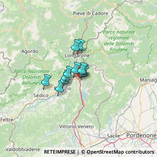 Mappa Via Cadola, 32014 Ponte nelle Alpi BL, Italia (6.76636)
