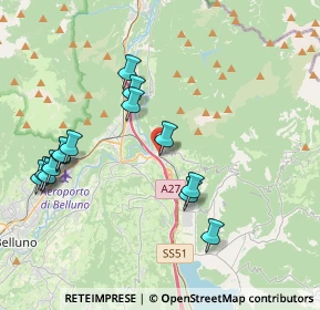 Mappa Via Cadola, 32014 Ponte nelle Alpi BL, Italia (4.125)