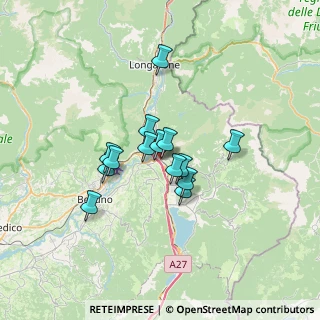 Mappa Via Cadola, 32014 Ponte nelle Alpi BL, Italia (4.70071)