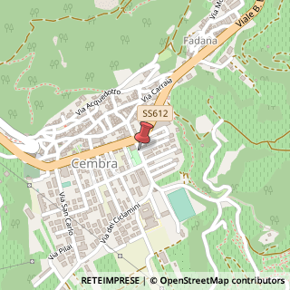 Mappa Via Cesare Battisti, 3, 38034 Cembra Lisignago, Trento (Trentino-Alto Adige)