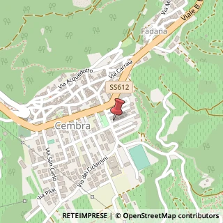 Mappa Via C. Battisti, 37, 38034 Cembra Lisignago, Trento (Trentino-Alto Adige)
