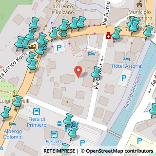 Mappa Via Cavour, 38054 Fiera di Primiero TN, Italia (0.0963)