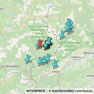 Mappa Fiera Di Primiero, 38054 Fiera di Primiero TN, Italia (9.422)
