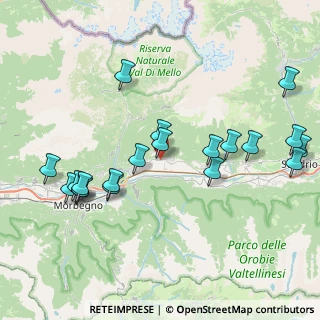 Mappa Via Valeriana, 23010 Buglio in Monte SO, Italia (8.7415)