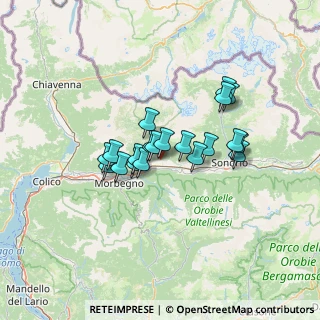 Mappa Via Valeriana, 23010 Buglio in Monte SO, Italia (9.745)